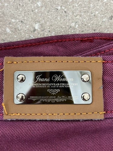 Zara Vintage Deluxe Stretch Denim Pants In Purple Wash Size 32 Mere Nuances - Picture 7 of 7