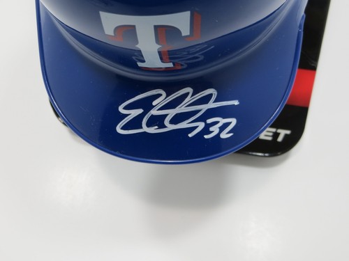 EVAN CARTER TEXAS RANGERS SIGNED Rawlings Mini Batting Helmet JSA COA - Picture 2 of 6