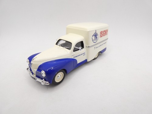 Coche Miniatura 1/43 Peugeot 203 U8 Isigny 1953 - Modelo Coleccionismo, Metal, Con Base Y Caja