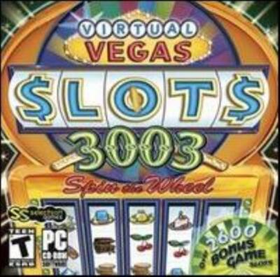 Virtual Vegas 3003 Slots PC CD casino reel spin wheel machines game collection!
