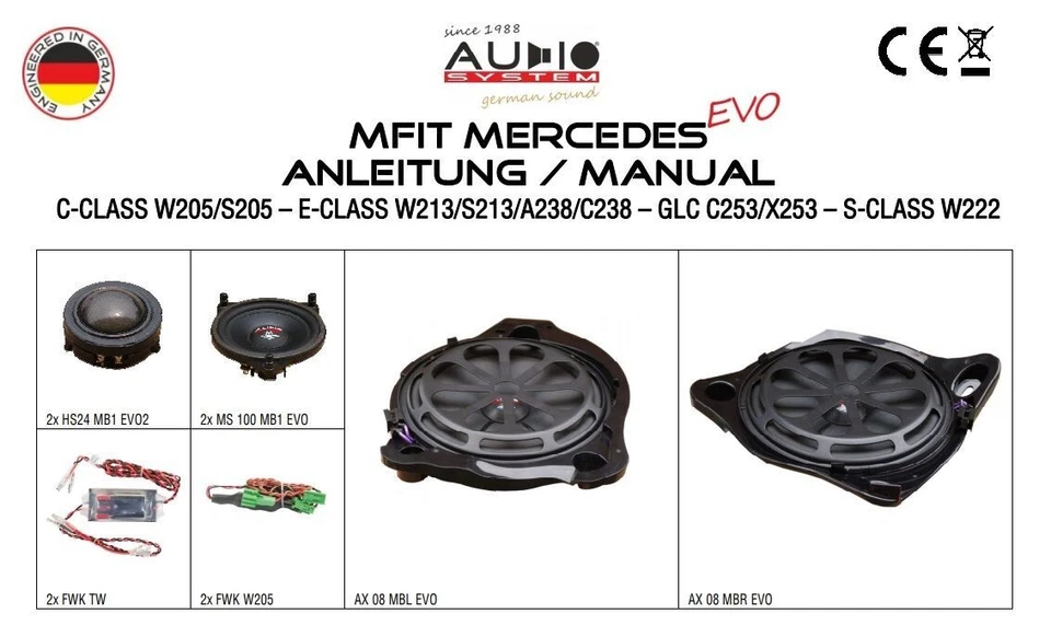 Auto Lautsprecher MERCEDES Audio System MFIT  GLC SUV X253 EVO SET--- - Bild 2 von 4