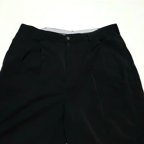 Tommy Hilfiger Gr. 38 Golfshorts Herren Plissee schwarz 4 Taschen feuchtigkeitsableitend Komfort - Bild 2 von 4
