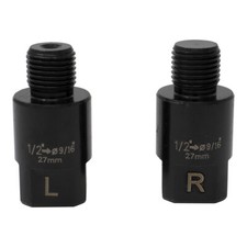 NEW PRO PEDALS EXTENDERS 27.5MM 1/2 CRANK TO 1/2 PEDAL IN BLACK