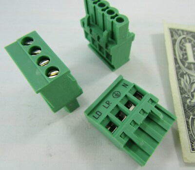 10 Phoenix Contact 4-Position Combicon 2,5, 90 Deg. Female Connector MVSTBR 5.08