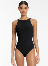 NWT JETS Australia Jetset High Neck One Piece Black Size 8 200
