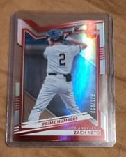 2022 Elite Extra Edition Base Prime Numbers C Die-Cut #13 Zach Neto /179