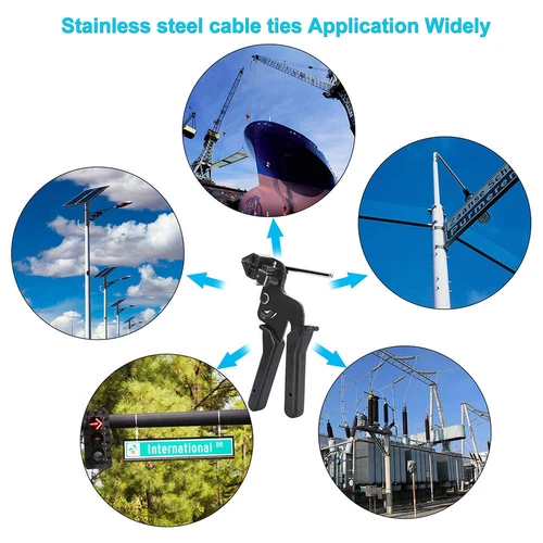 Kabelbinderzange Spannwerkzeug Edelstahl Kabelbinder Zange Spanner Kabelbinder - Bild 10 von 12