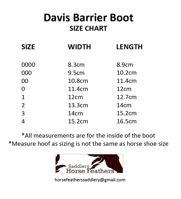Davis Horse Barrier Boot Easyboot Protective Hoof Injury Shoe Size 3