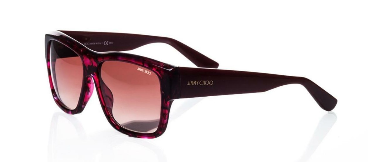 Jimmy Choo RACHEL/S W11D8 Spotted Burgundy Sunglasses  display picture 1