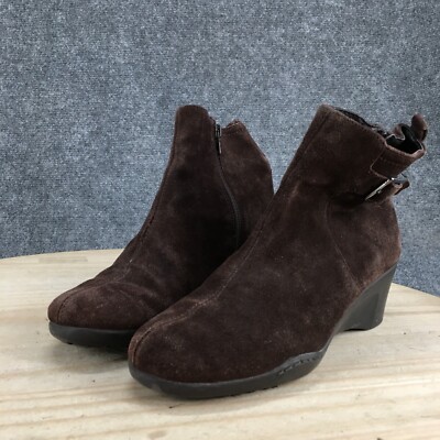 Aerosoles Boots Womens 7 Entorage Casual Side Zip Wedge Ankle