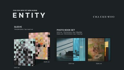 CHA EUN-WOO 1st Mini Album ENTITY 2Ver SET CD+P.Book+P.Card+