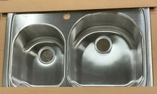 Elkay NG-3322-1 Nouveau Gourmet Stainless Steel Double Bowl Kitchen Sink