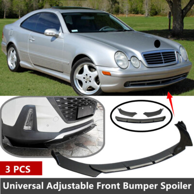 Add-on Universal Fit For 1999-2003 Mercedes CLK Front Lip Spoiler Splitter Black