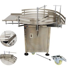 39.4" Round Bottle Automatic Unscrambler Turn Table Rotary Bottle Accumulation