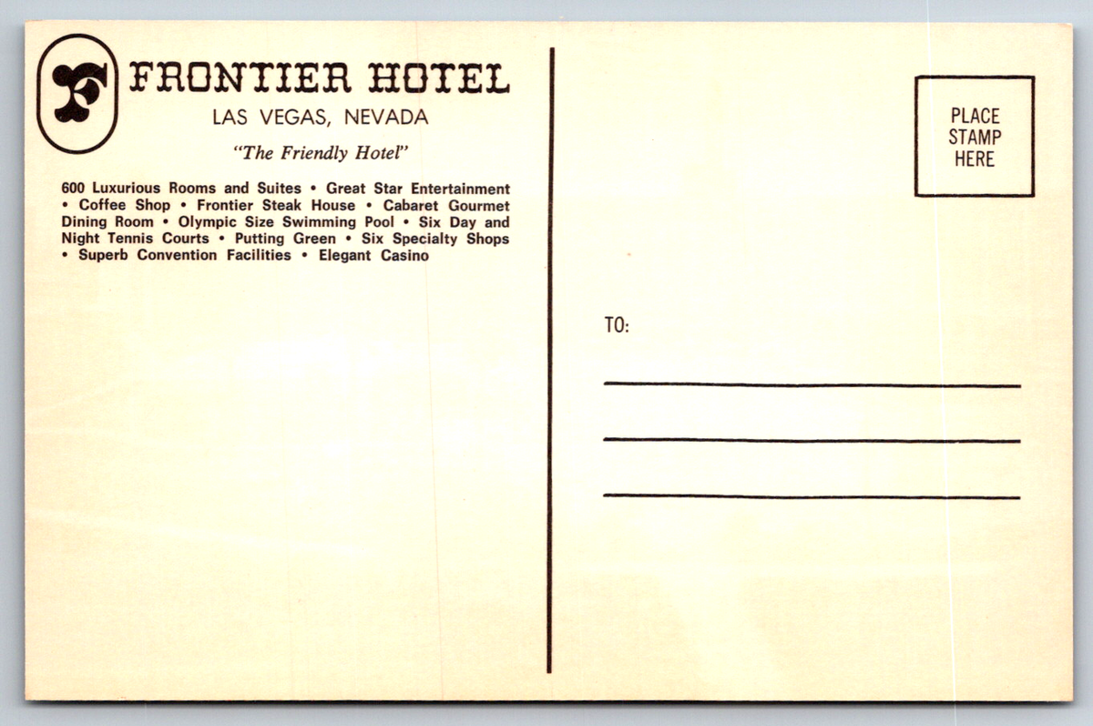 美品 Frontier Hotel 赤 オールド カジノデック 美品 Frontier Hotel