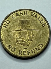 Rare Older Pilgrim Lanes Arcade Token Haverhill Massachusetts Defunct #rt1