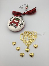 Our First Christmas Just Married and Hallmark Anniversary Ornament