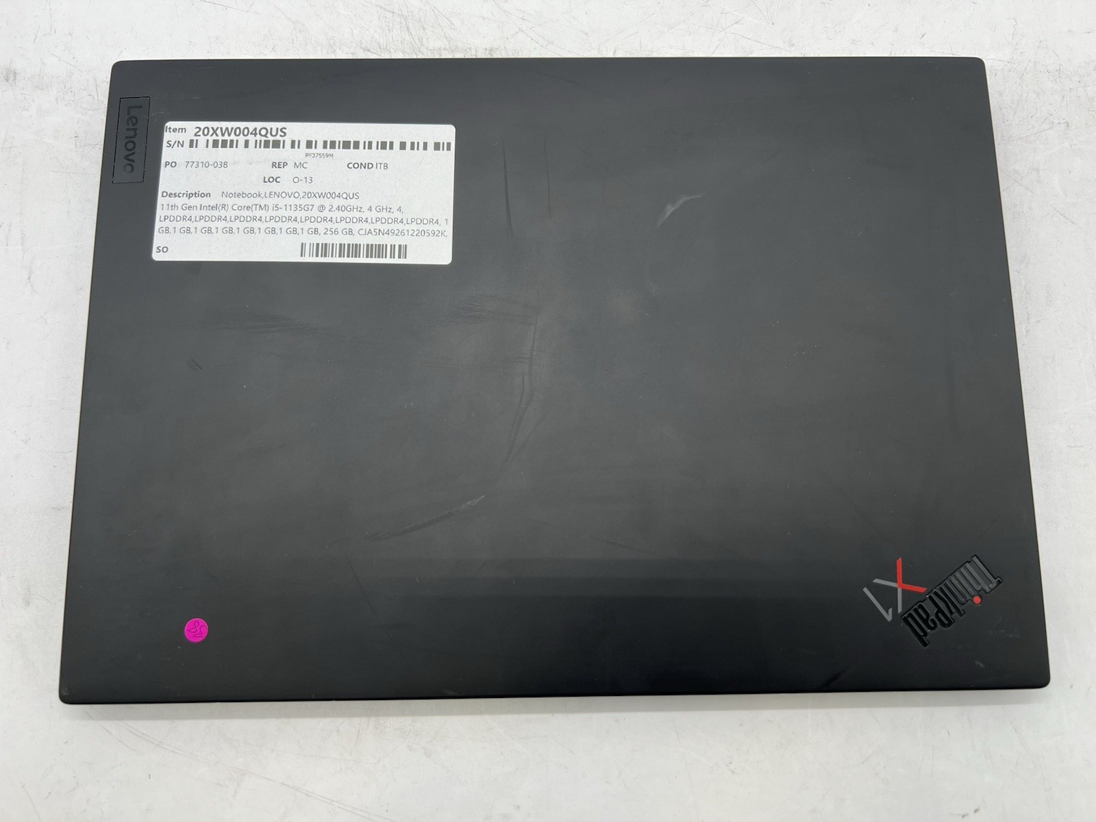 Lenovo ThinkPad X1, 14-Inch Laptop, with Intel Core i5 11th Gen., 256 GB NVMe (Non-Volatile Memory Express), No OS