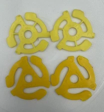 LOT OF 4 Vintage Adapters for 7" 45 RPM Vinyl Records Recoton Unbranded USA Made