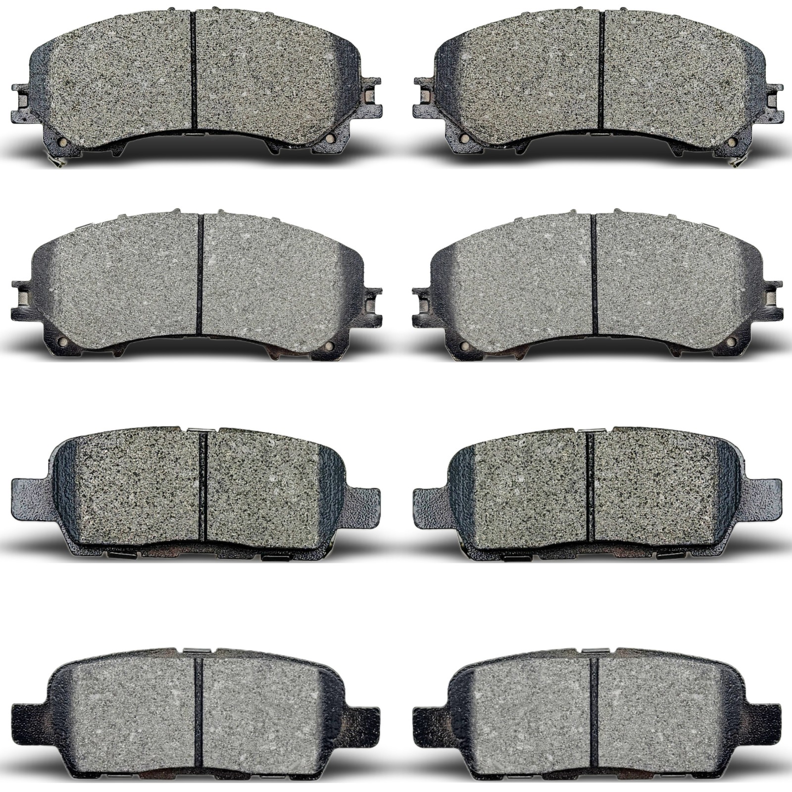 Front and Rear Ceramic Disc Brake Pads for 2014-2021 Infiniti Q50 w/out Sport