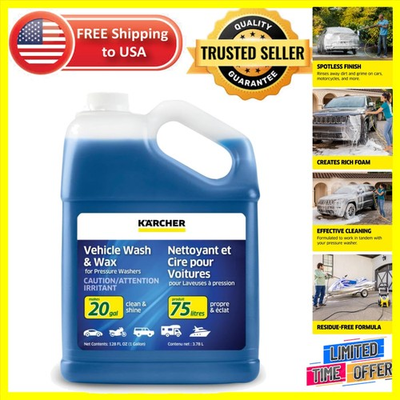 #ad #ad Highly Concentrated Kärcher Vehicle Wash – Makes Up to 20 Gallons of Cleaner $24.69