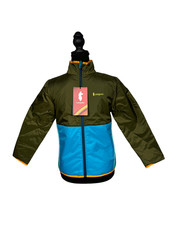Cotopaxi Kids Teca Calido Jacket Size M Out N About Olive Blue NWT