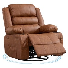 Rocking Recliner Chair for Adults Wide 360  Swivel Rocker Recliner Lazy Chairs