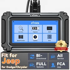 USED XTOOL For Chrysler/ Dodge/Jeep OBD2 Bidirectional Scanner Diagnostic Tool 