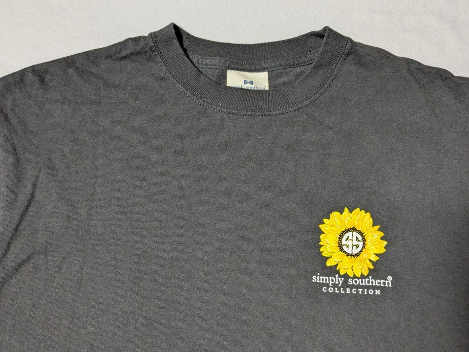 ПРОСТО ЮЖНОЙ BE KIND подсолнухи взрослых средний черный счастливой жизни формула футболка - Изображение 3 из 4