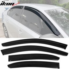 Fits 11-18 Volkswagen Jetta A6 Sedan Tape On 4pcs Window Visors Vent Rain Guard