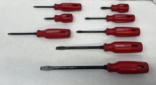 NEIKO Tools 8-Piece Red Handle Slotted/ Phillips Head Screwdriver Set