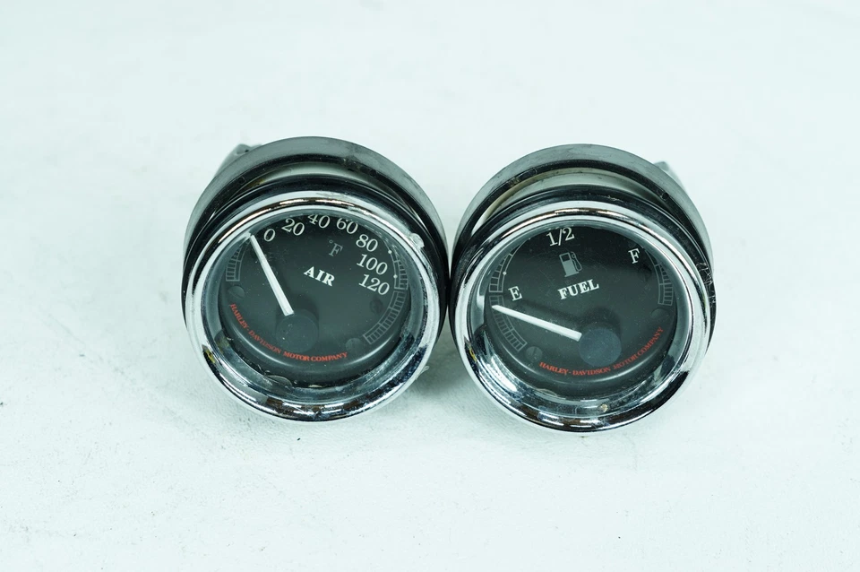 Harley Touring 1998 FLTRI Road Glide OEM medidores de temperatura del aire y combustible gasolina Foto 3 de 4
