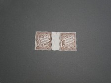 ANDORRE PAIRE AVEC INTERVALLE TIMBRE TAXE N°18 NEUF**. BONNE COTE