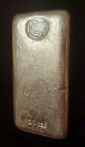 Perth Mint 20oz Silver Bullion Bar 999 Vintage - Left facing Swan - Picture 2 of 6