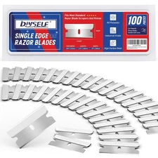 100PCS Single Edge Razor Blades Refills Utility Knife Scraper Heavy Duty High Ca