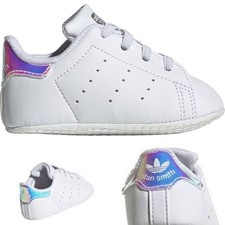ADIDAS STAN SMITH CRIB TRAINERS BABY KIDS UK 5K EU 20 OF BN WHITE CHRISTMAS GIFT