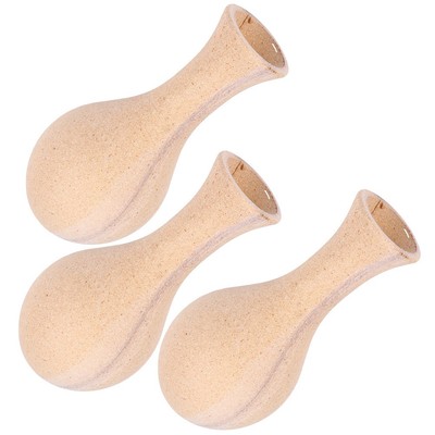 3pcs Blütenflasche Malmale Tonvase Zeichnung DIY Vase Vase Form für