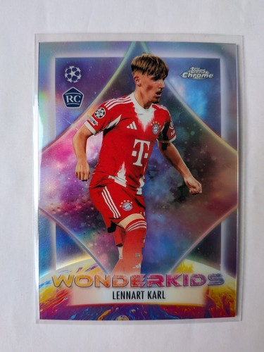 2025-26 Topps Chrome UEFA Wonderkids Lennart Karl WW-8 Bayern Munich RC - Photo 2 sur 7