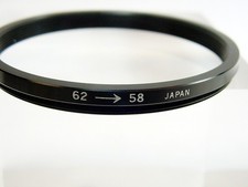 62-58 mm Step-down Adapter Ring  Metal  Japan  No box  New  6.95 