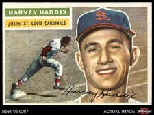 1956 Topps #77 Harvey Haddix Cardinals 7 - NM
