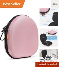 Hard Shell Headphone Case - Durable Zipper Headphones Portable Carrying Pouch...