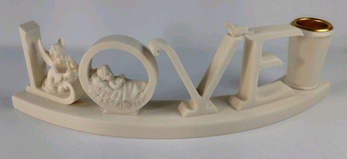 Millennium Figurine By Roman Inc LOVE Candle Holder Handcrafted #43826 - Picture 1 of 14