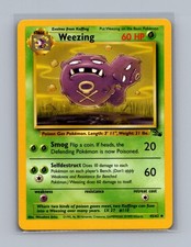 Weezing 45/62 Moderately Played Uncommon Fossil Pokemon Unlimited on eBay
