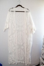 white lace kimono duster os fairy cottage boho