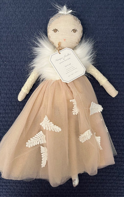 NWT Monique Lhuillier POTTERY BARN KIDS Skylar Designer Doll 18'' Ivory Tulle