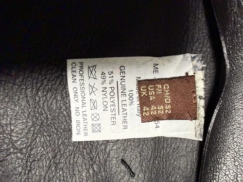 Bally Leather Jacket Mens 42 Black Made in Italy Moto Biker Zip Cuffs Lampo image 8