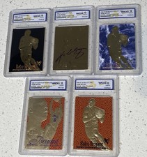 RARE Graded Gem-Mint 10 KOBE BRYANT 1996 Skybox 23K Gold Rookie & 4 More Cards
