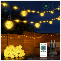 Lichterkette AußEn 200 LED 32M Dimmbare Mit 8 Modi IP65 FüR Terrasse Balkon