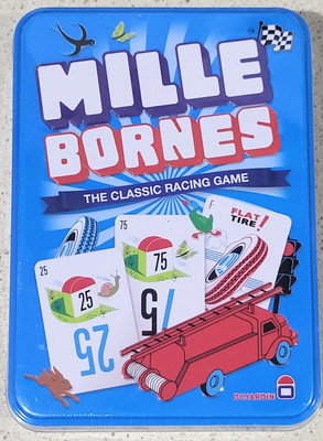 Mille Bornes Classic Racing Card Game Tin Box Asmodee MIB01 French