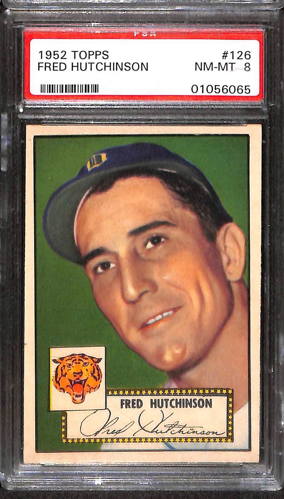 1952 TOPPS #126 FRED HUTCHINSON PSA 8 NM-MT 01056065